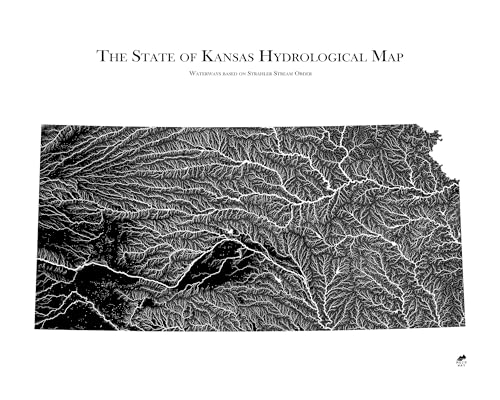 Hydrological River Map of Kansas
