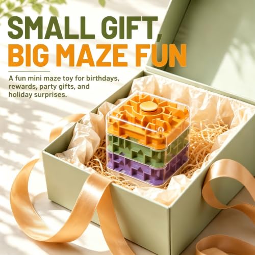 4 Layer 2 in 1 3D Rolling Ball Maze Cube