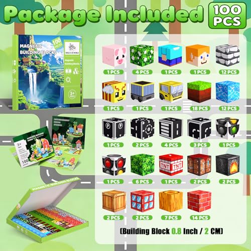 Magnetic Blocks (100 Count)