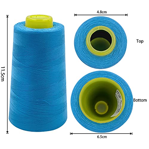 4 Cones of 3000 Yards Each Spool Thread for All Purpose (36000 Foot)