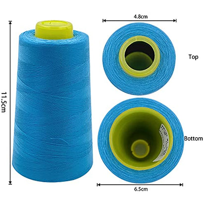 4 Cones of 3000 Yards Each Spool Thread for All Purpose (36000 Foot)