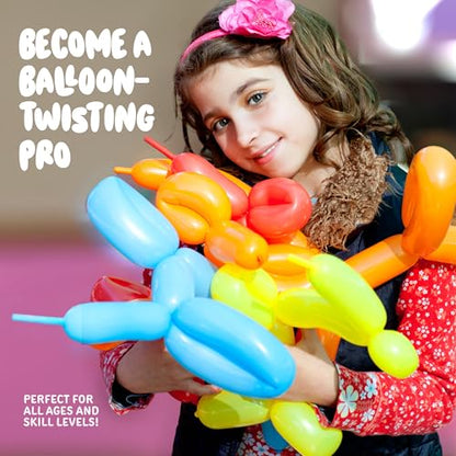 Balloon Animal Twisting Kit with Pump for Kids