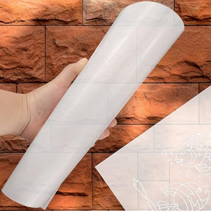 25 Pcs 10mil 12 x 12 Inch Milky Translucent PET Blank Stencil Sheets (25 Count)
