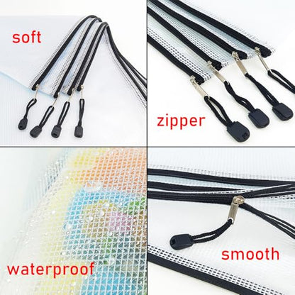20pcs Mesh Zipper Pouch Bags (20 Count)