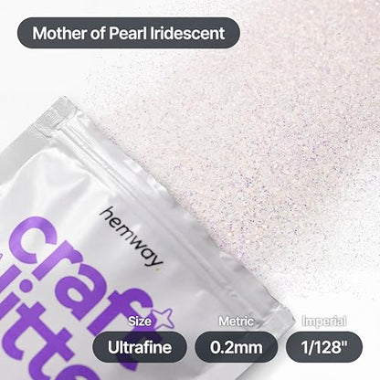 Craft Glitter Mother of Pearl Iridescent 100g Ultrafine Glitter (3.5 Ounce)