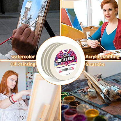 3 Pack White Artist Tape (3 Count)