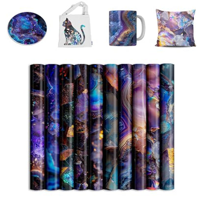 Crystal Sublimation Ink Sheets Marble Sublimation Transfer Sheets for Heat Press Machine