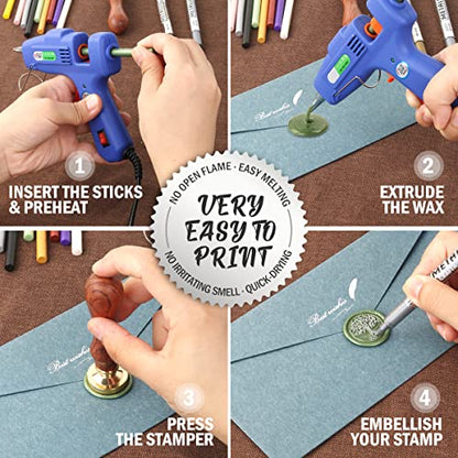 Bright Blue Wax Seal Sticks