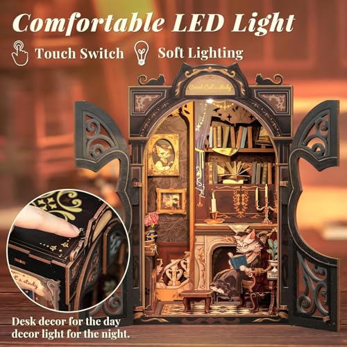 Book Nook Kit Cat Miniature House Kit