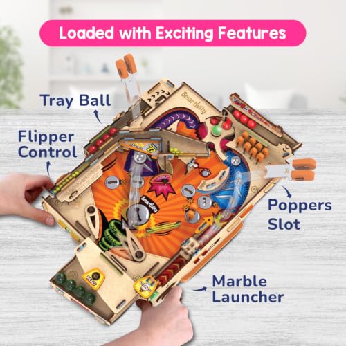 DIY Pinball Machine STEM Toy for Kids Ages 8 9 10 11 12 13 14