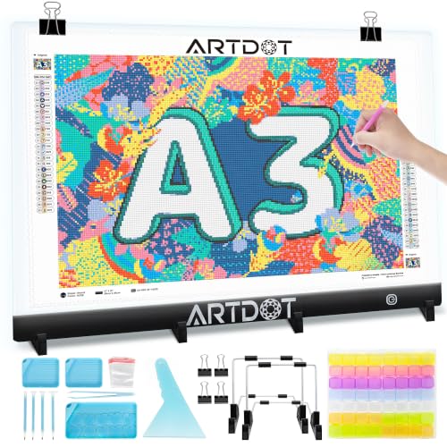 A3 LED Light Pad for Diamond Art Kits for Adults