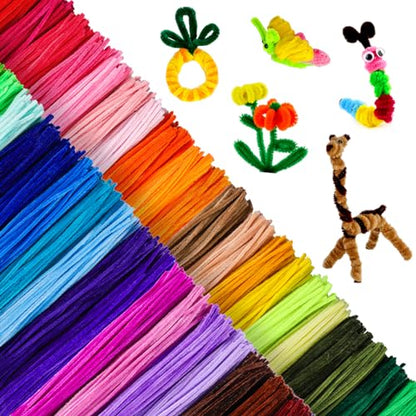 3000 Pieces Colorful Craft Pipe Cleaners Bulk (3000 Count)