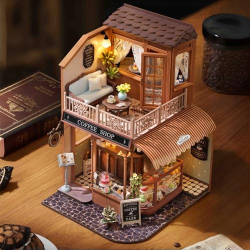 DIY Miniature Dollhouse Kit with Furniture Plus Dust Proof & Music Movement