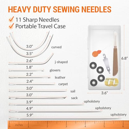 Heavy Duty Sewing Needles (11 Count)