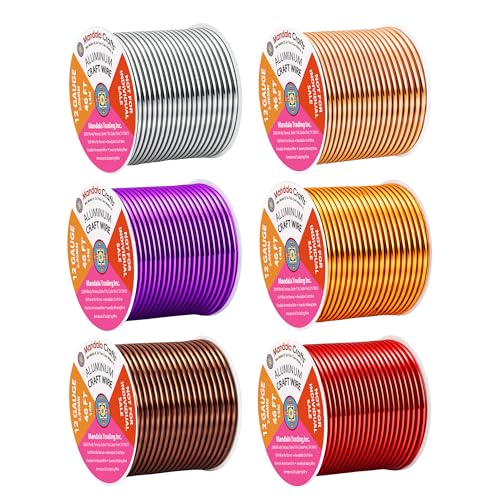 12 GA Purple Brown Red Assorted Anodized Aluminum Craft Wire