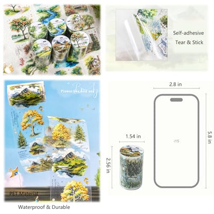Tree PET Washi Tape Set