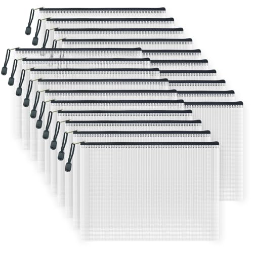 20pcs Mesh Zipper Pouch Bags (20 Count)
