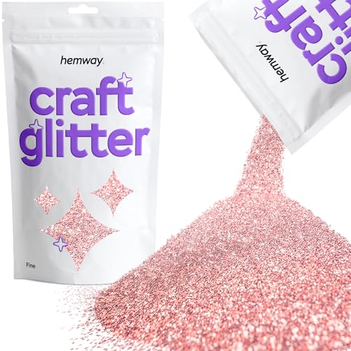 Craft Glitter Light Rose Gold 100g Fine Glitter (3.5 Ounce)