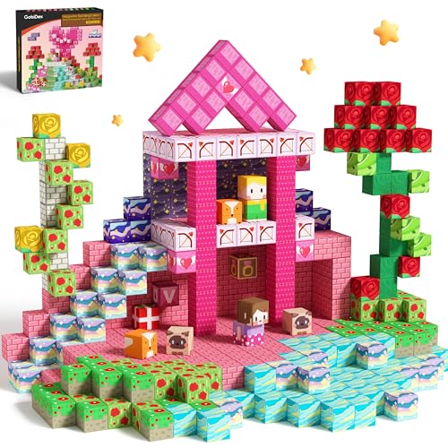 100PCS Magnetic Blocks Princess Building Toys for Girls Age 3+