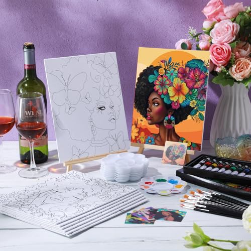 36 Pcs Paint and Sip Kit Gift for Adults 8''x10'' (36 Count)