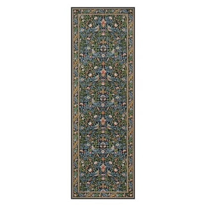 Floral Kitchen Runner Rug 2x6 Non Slip Washable Boho Botanical Hallway Runner
