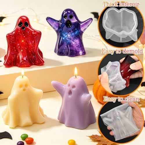 Ghost Candle Mold (2 Count)