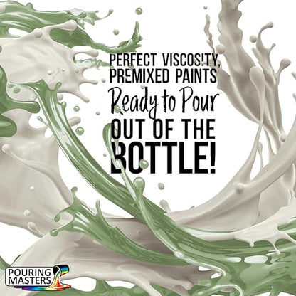 Pouring Masters Agave Green Metallic Pearl Ready to Pour Acrylic Pouring Paint (8 Fl Oz)