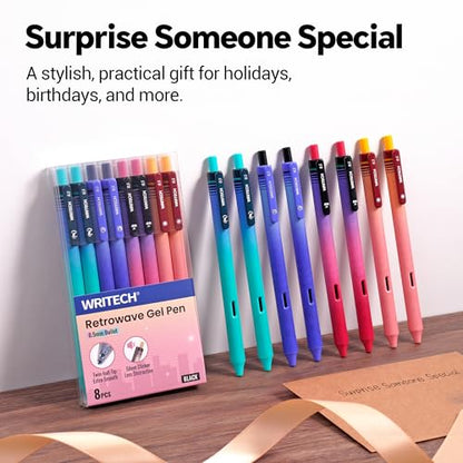 Black Ink Gel Pens (8 Count)
