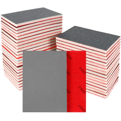 24 PCS Sanding Sponge Block 3000 Grit Wet Dry Sandpaper for Wood Metal