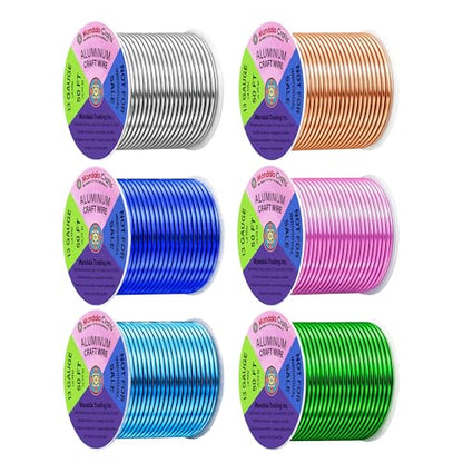 13 GA Pink Green Blue Assorted Anodized Aluminum Craft Wire