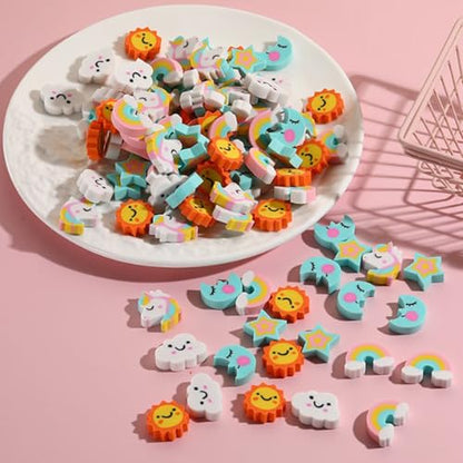 48Pcs Mini Unicorn Erasers for Kids Mini Erasers for Kids Bulk Classroom (48 Count)