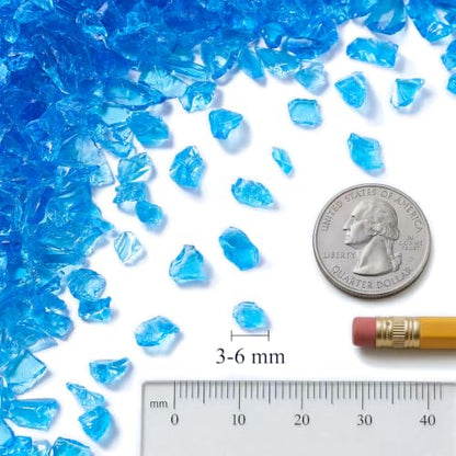 Ocean Blue Crushed Glass for Resin Art & Crafts