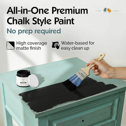 Starless Night 8 Fl Oz Chalk Paint for Furniture All in One