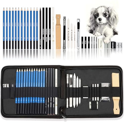 33 Pro Drawing Kit Sketching Pencils Set