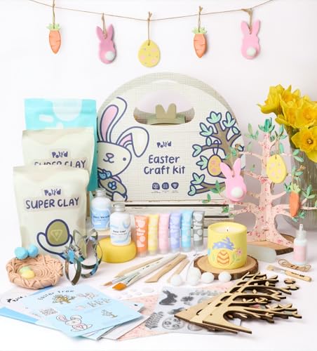Pott’d Easter Craft Kit Air Dry Clay Kit for Adults