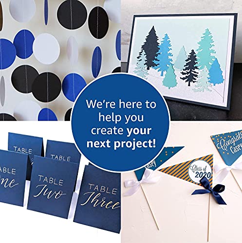 Blue Navy Colored Cardstock Thick Paper 50 Sheets (50 Count)