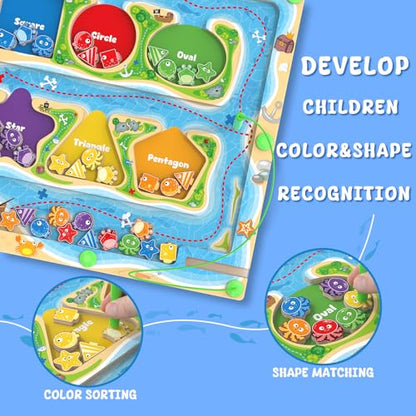 Magnetic Color & Shape Maze (36 Count)