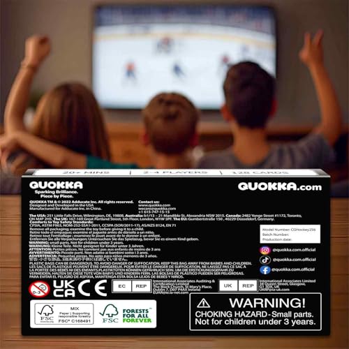 Hockey Fast Paced Card Game for Kids and Adults