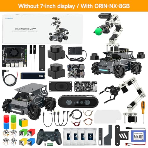 ROS2 AI Robot Kit with Jetson Orin NX 8GB Super Large AI Model Supports 3D Mapping Navigation