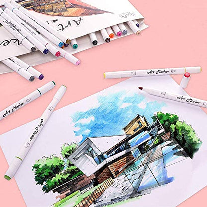 Dual Tip Alcohol Based Art Markers (30 Count)