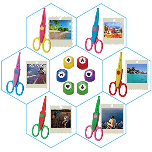 Set of 12 Craft Punch and Creative Scissors