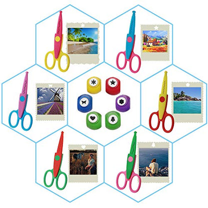 Set of 12 Craft Punch and Creative Scissors