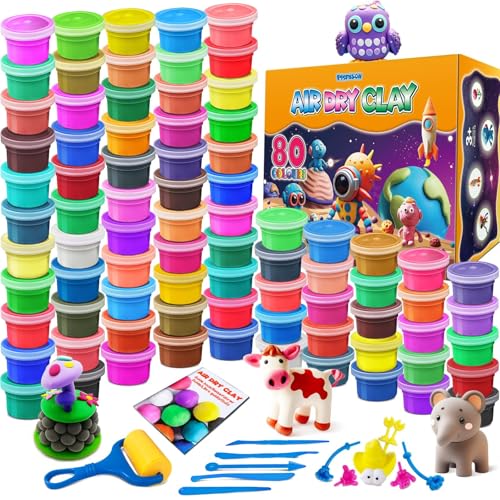 Air Dry Clay 80 Colors