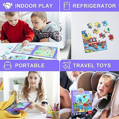 Fire Brigade Magnetic Puzzles for Toddlers (61 Count)