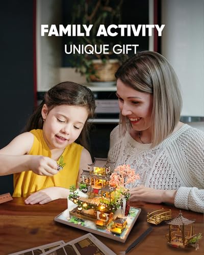 DIY Miniature House Kit Dollhouse Kit for Adults Chinese Wonderland