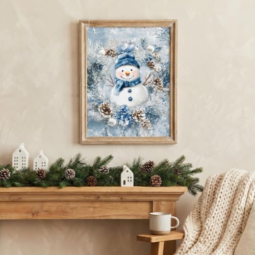 Christmas Stamped Cross Stitch Kits for Beginners Adults 11CT