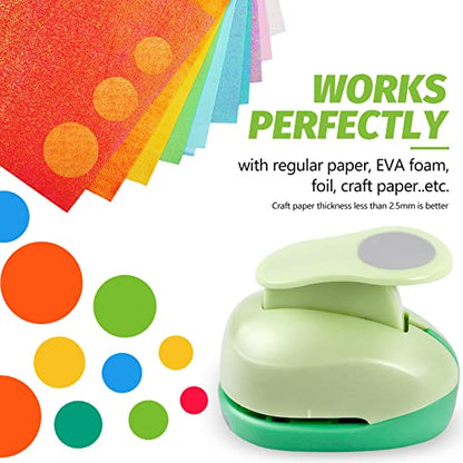 Circle Punch Craft Hole Punch for Paper Crafting 5 Different Size (5 Count)