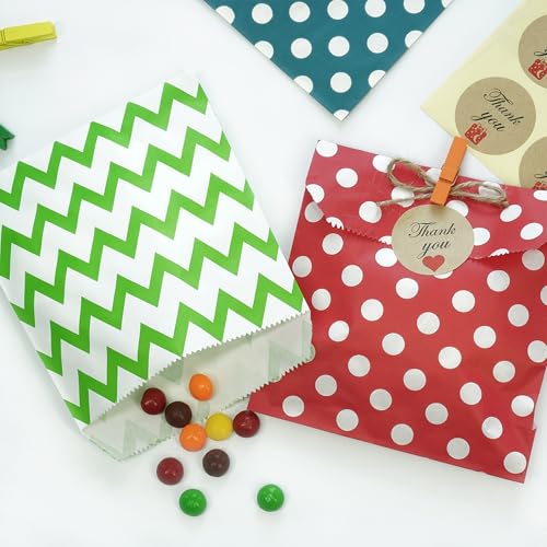 200 Pcs Black Candy Buffet Bags