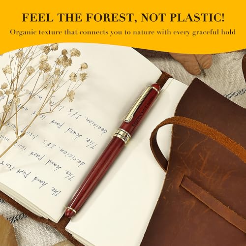 Luxury Personalized Wood Ballpoint Pen Writing Set