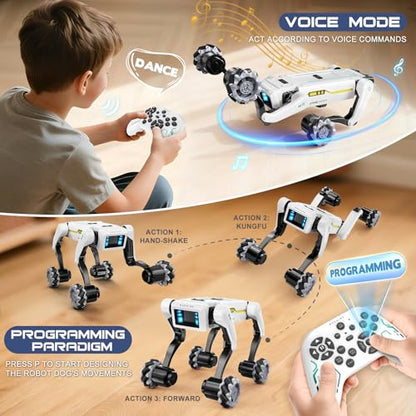 Smart Robot Dog with Wheels